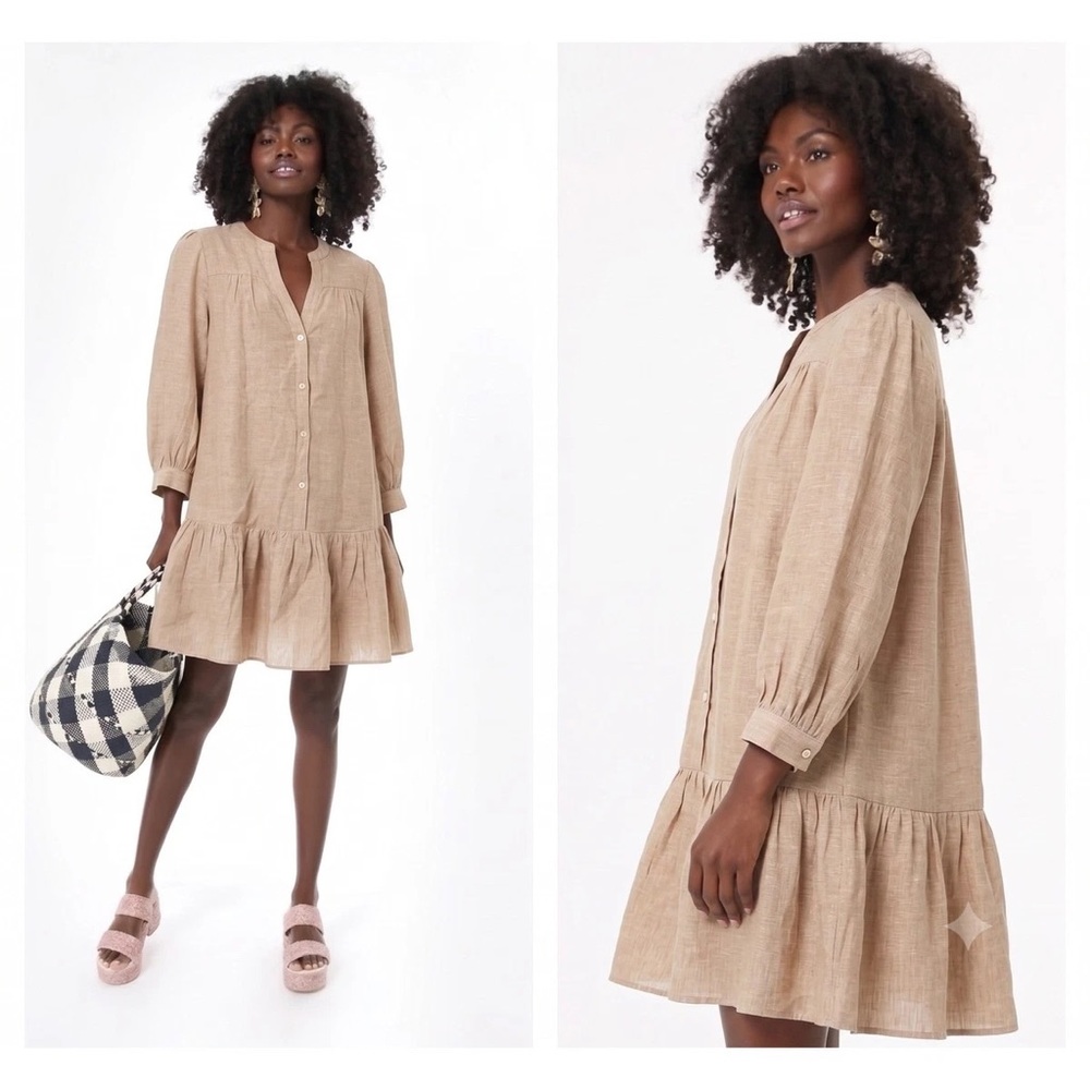 Pomander Place Linen Dress Small